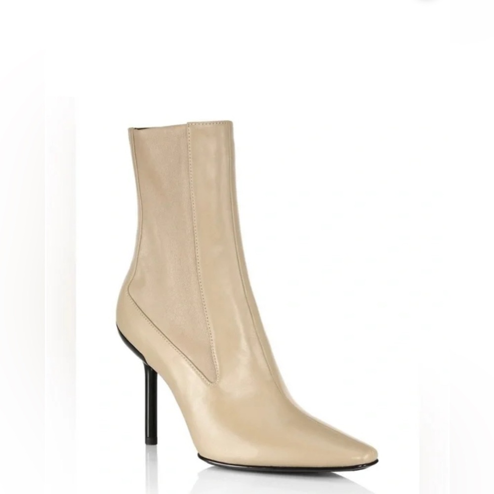 rag & bone Rio Boot - Leather, Cream, Size 6 (Fits size 6.5), NWT